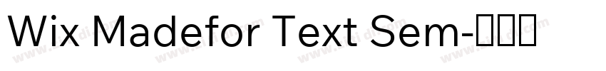 Wix Madefor Text Sem字体转换